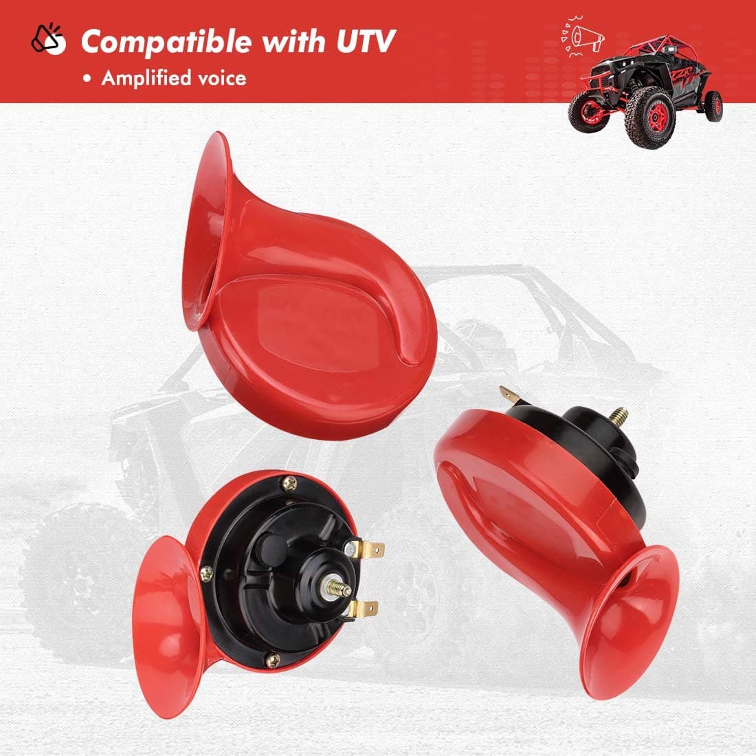 KEMIMOTO UTV kit clacson 12V universale con interruttore