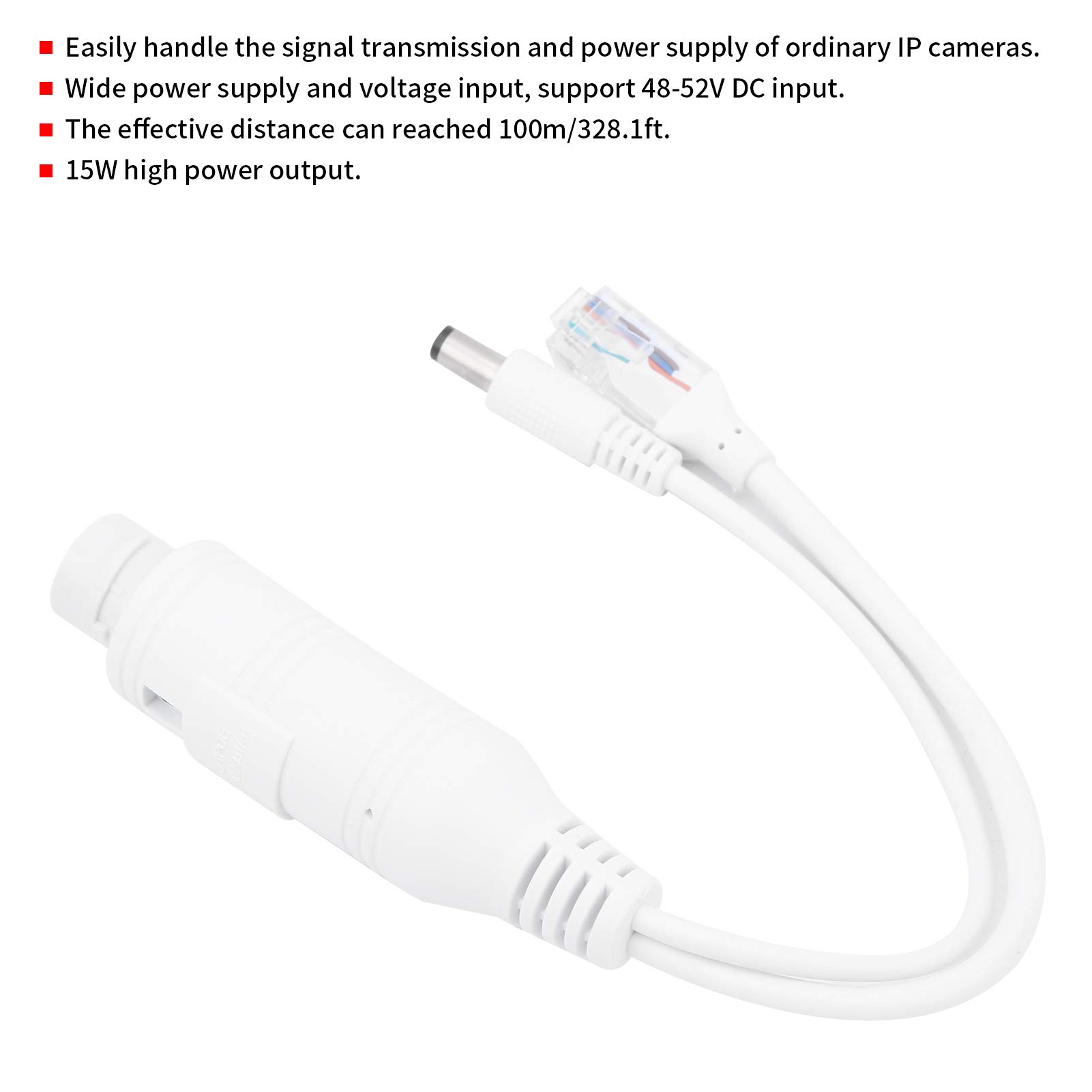 AOWINHIT Splitter PoE 48V a 12V per telecamera IP esterno