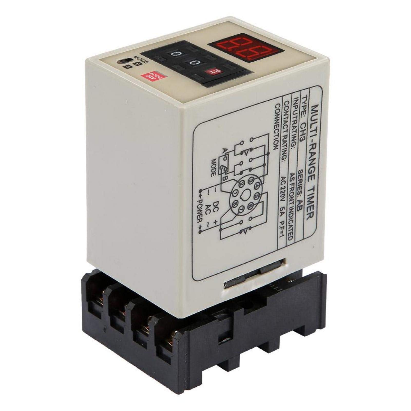 Kuuleyn AH3-DM relè temporizzatore 24V 0,01s-99h