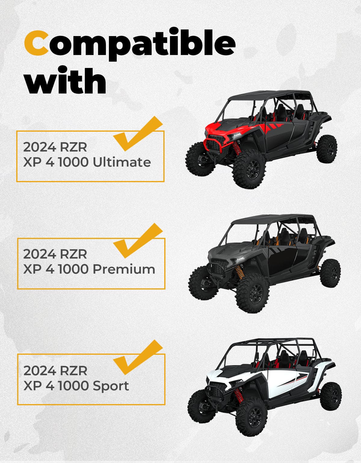 KEMIMOTO tetto alluminio RZR XP 4 1000 nero 2024+