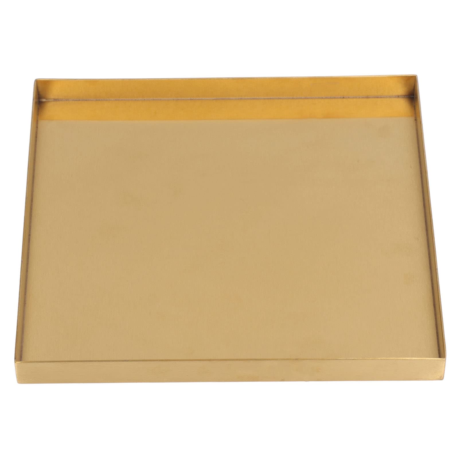 Hapivida Vassoio Quadrato Acciaio Inox Oro 20 cm
