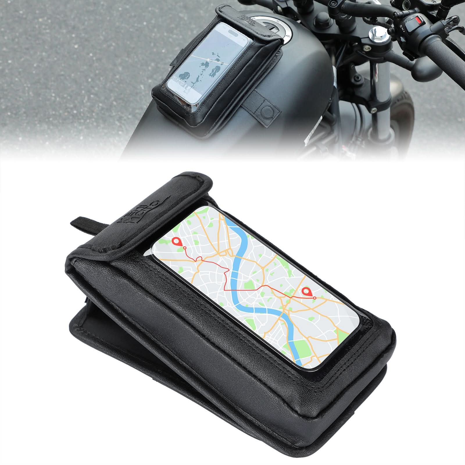 Kemimoto 6.9 pollici borsa serbatoio magnetica pelle PU