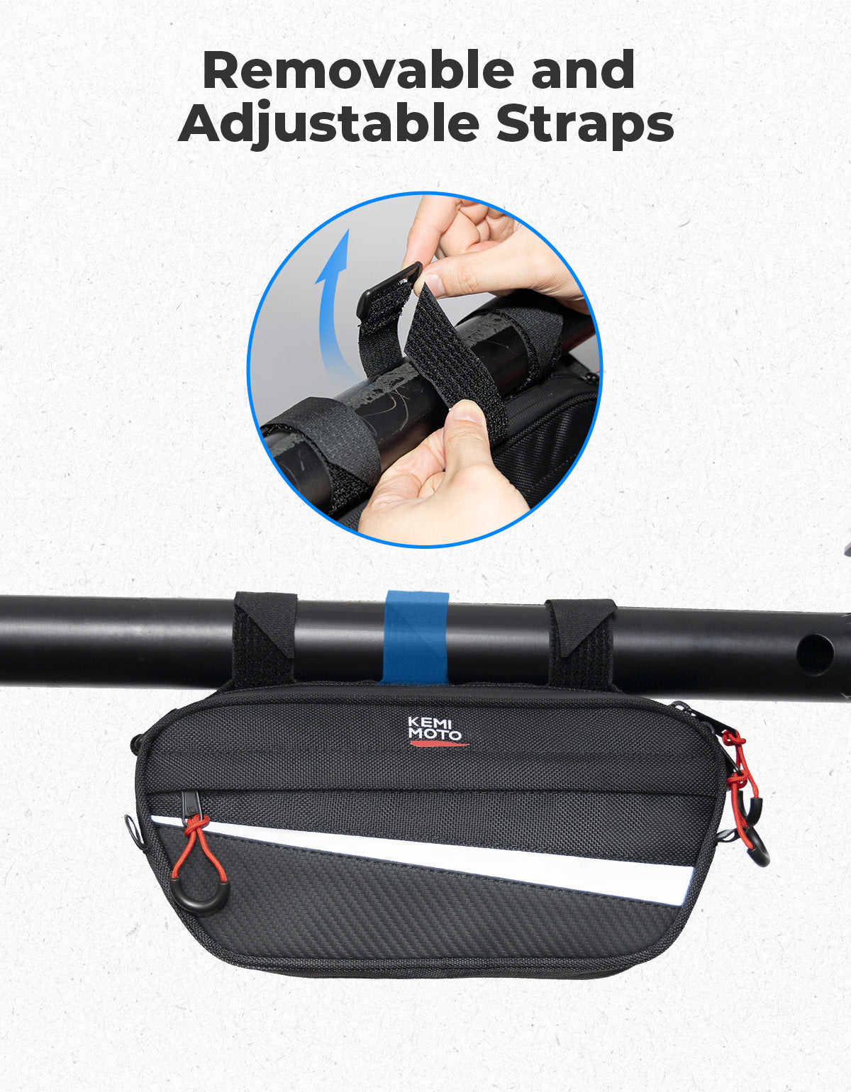 Kemimoto borsa roll-bar 1680D 28x13cm universale UTV ATV