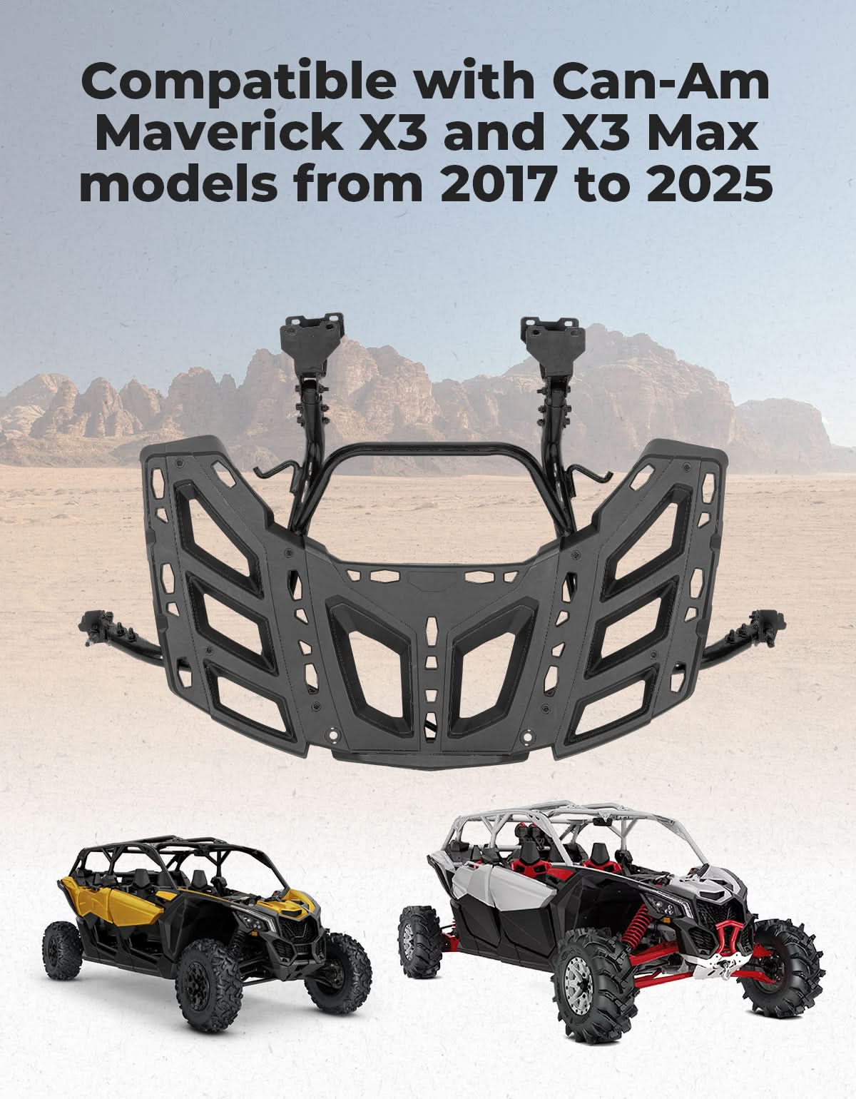 KEMIMOTO Maverick X3 portapacchi posteriore basculante 88 lbs