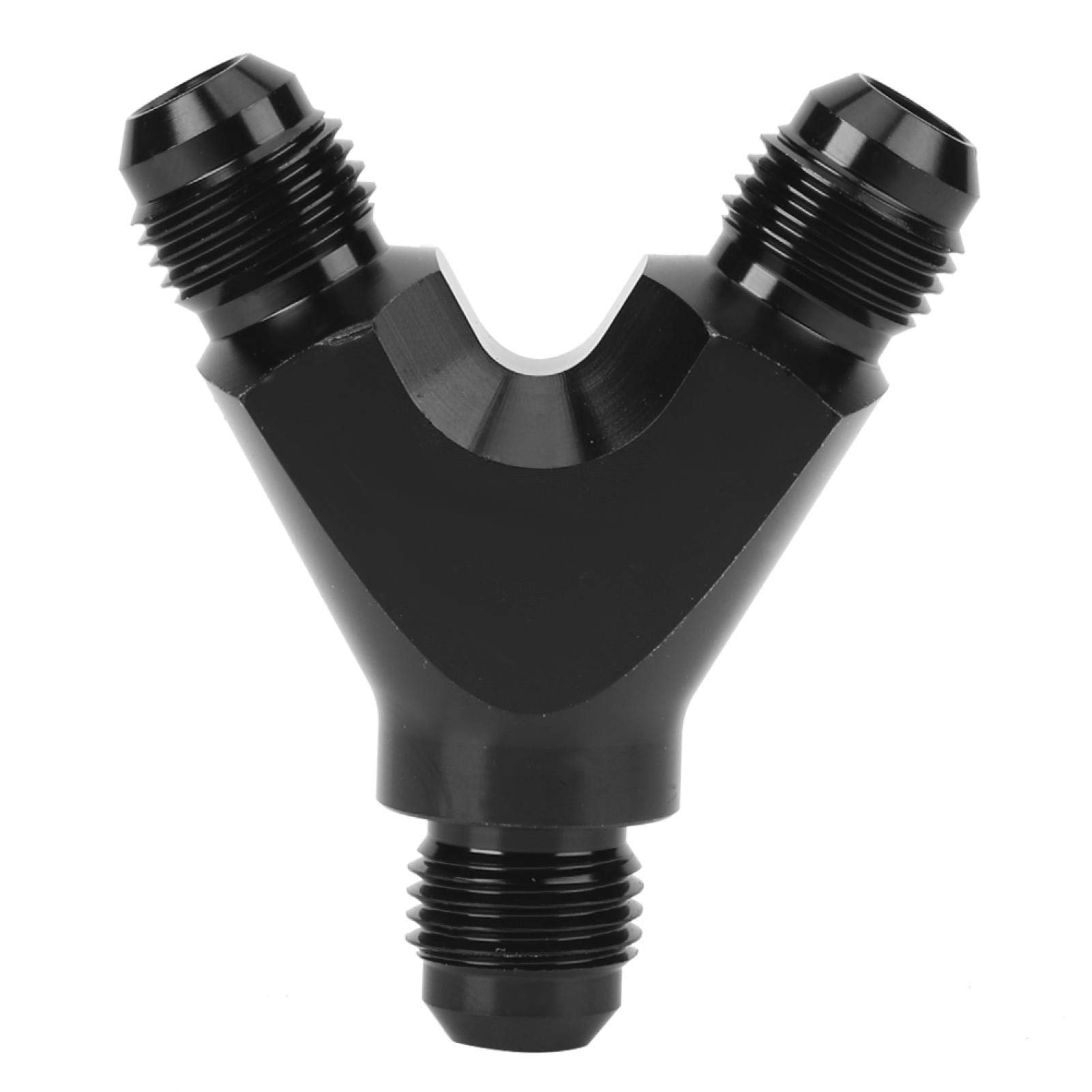 Kuuleyn Raccordo Y 6AN Adattatore 3 Vie Alluminio Nero Maschio
