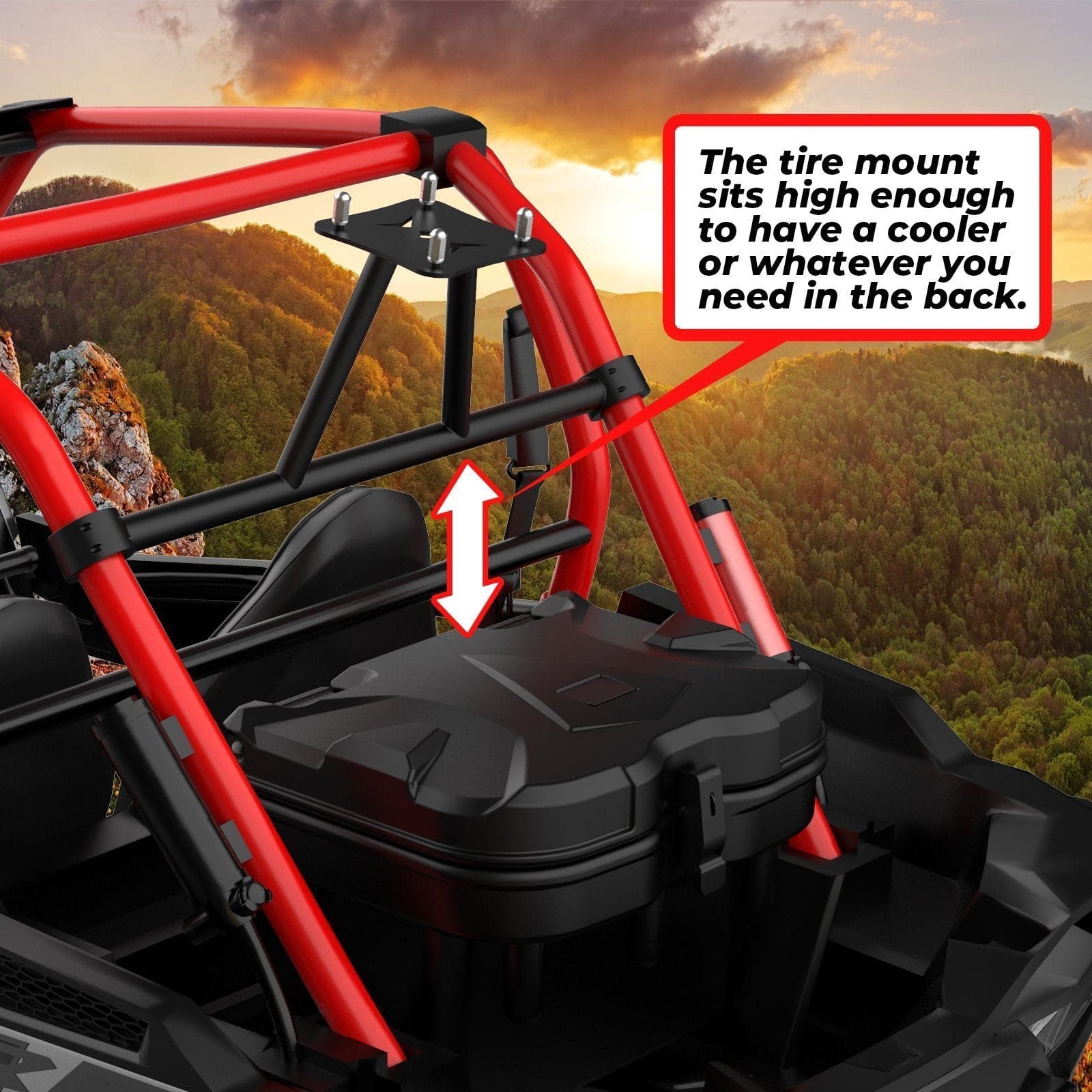 KEMIMOTO RZR XP 1000 portaruota pedane