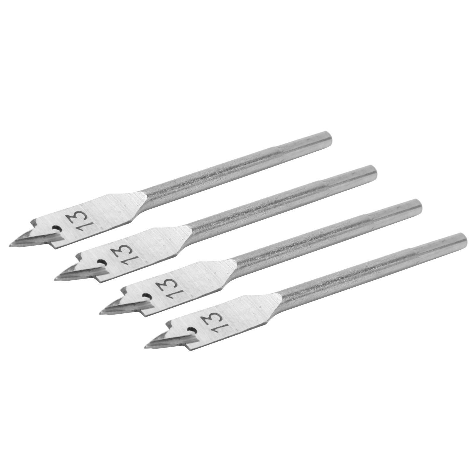 Kuuleyn Set 4 punte piatte legno 13 mm acciaio carbonio
