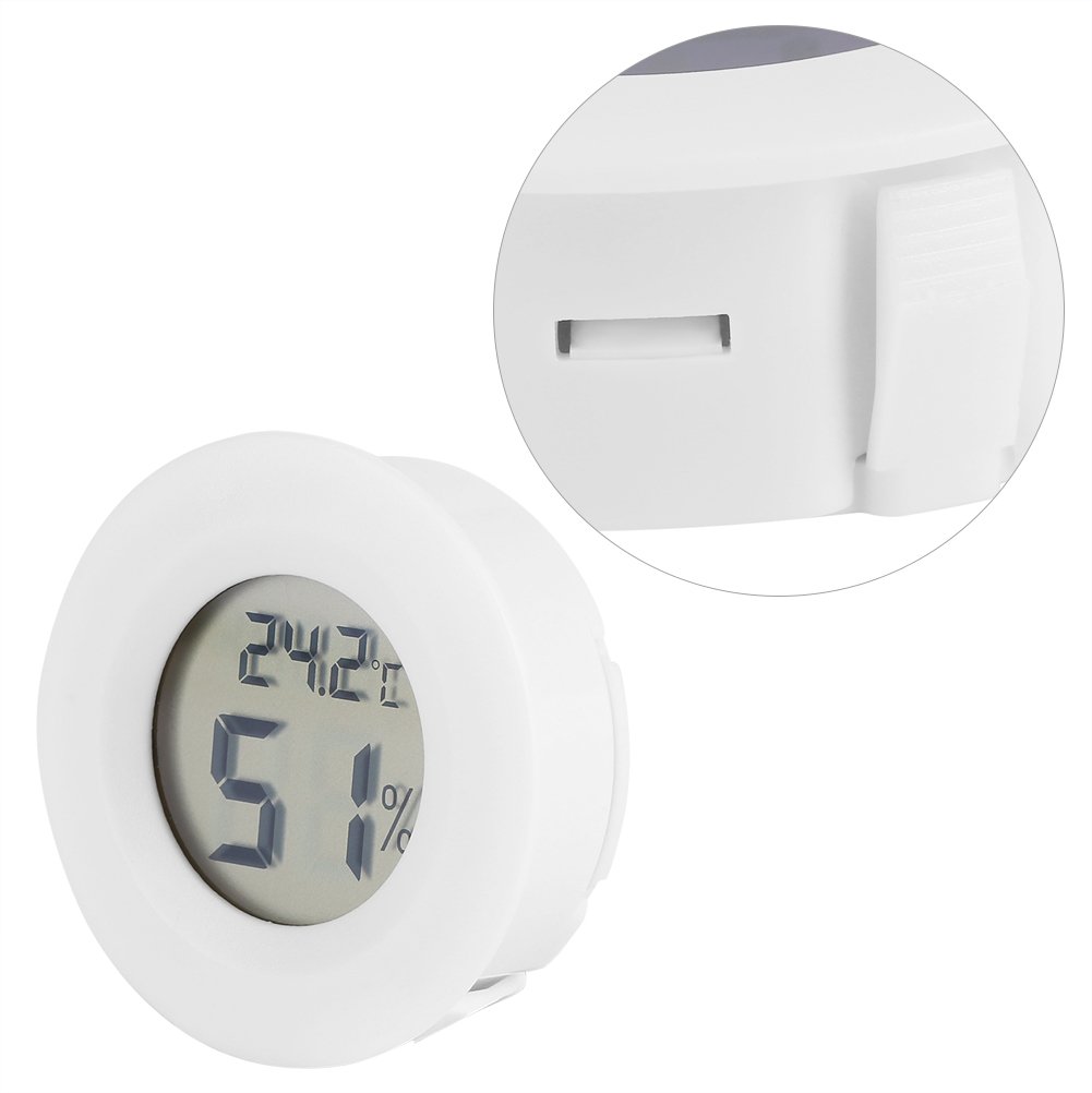 Kuuleyn Mini Igrometro digitale bianco per terrari