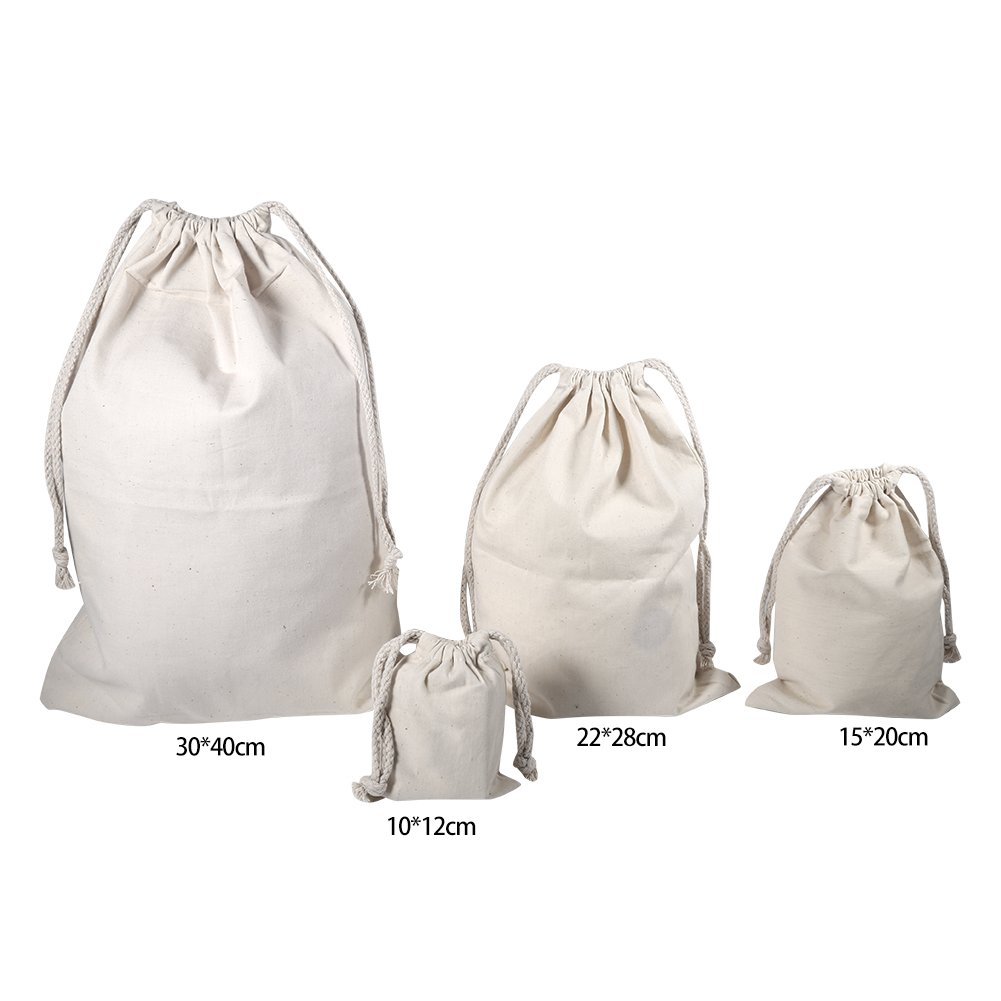 Kuuleyn sacchetto cotone 10x12 cm coulisse naturale