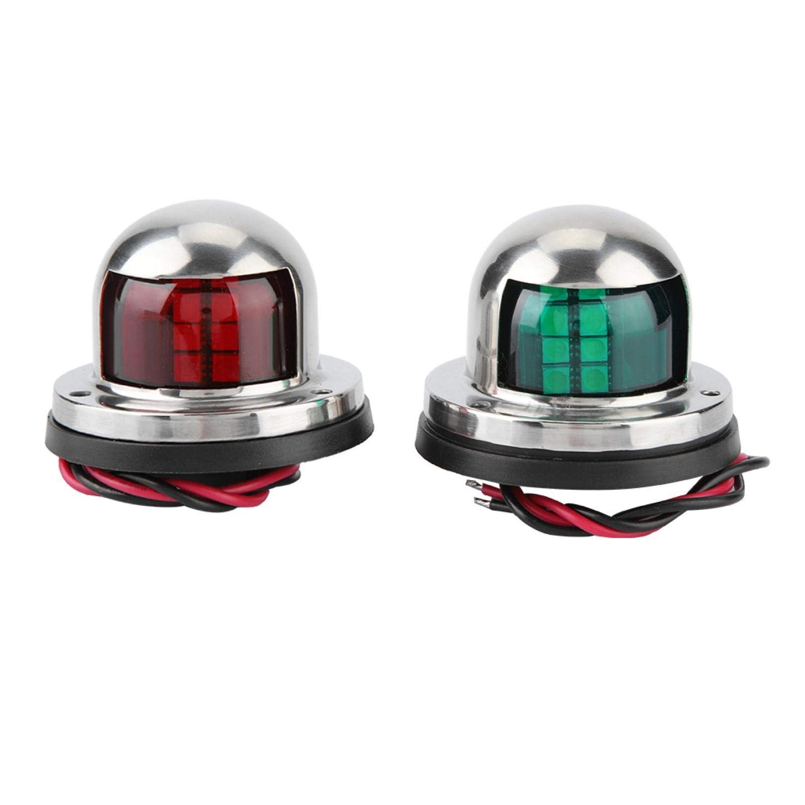 Kuuleyn luci navigazione LED barca rosso verde inox paio