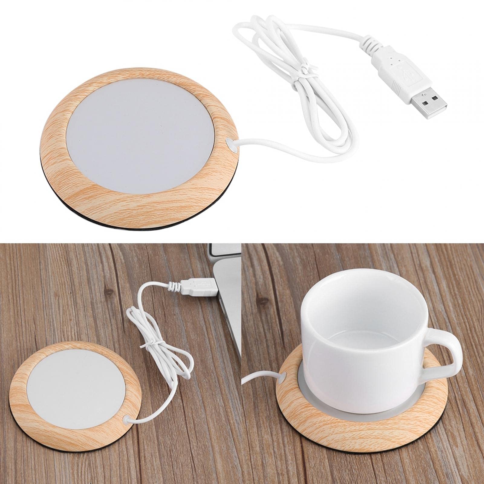Kuuleyn Scaldatazze USB Legno Colore Chiaro 5V