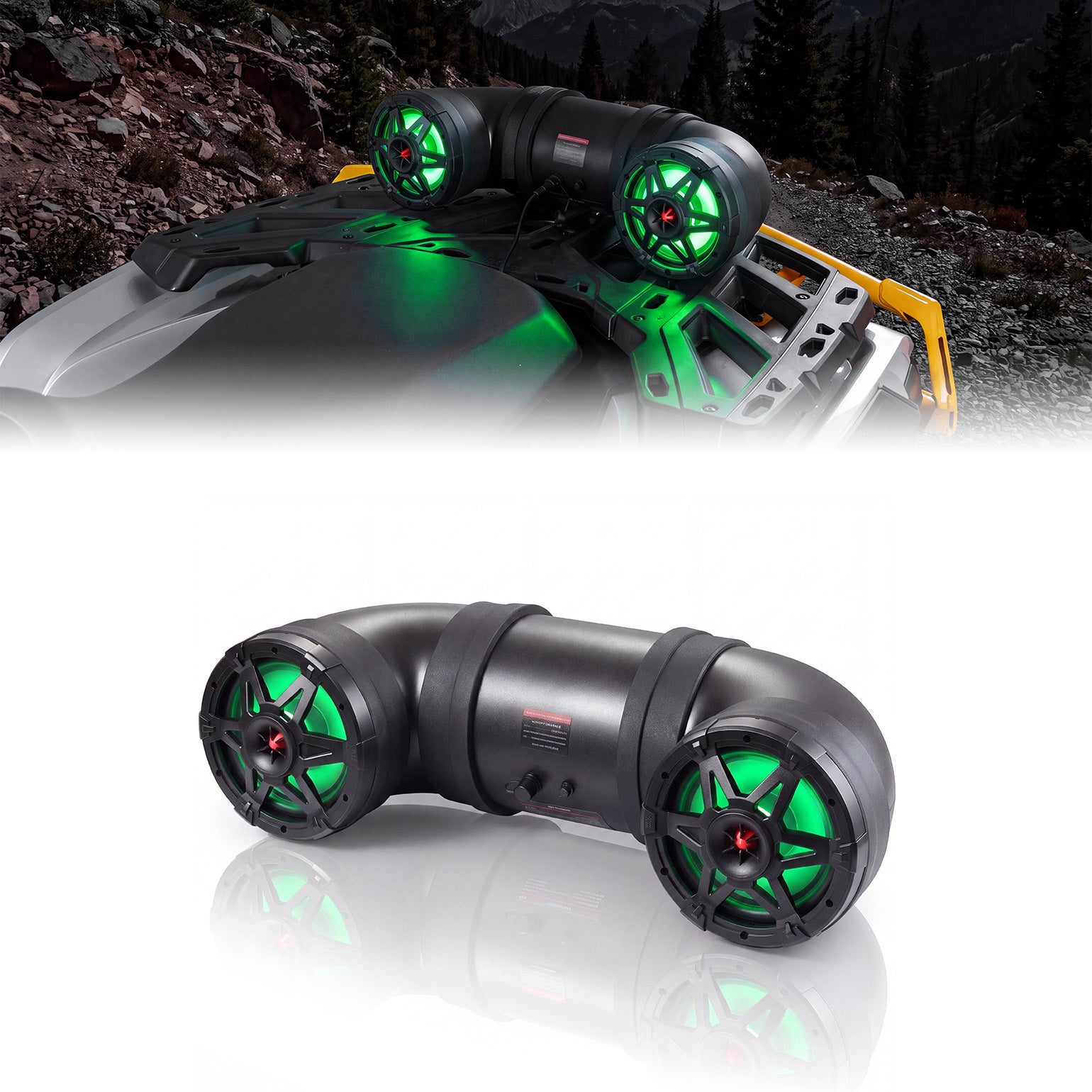 Kemimoto ATV soundbar bluetooth 6,5 pollici RGB