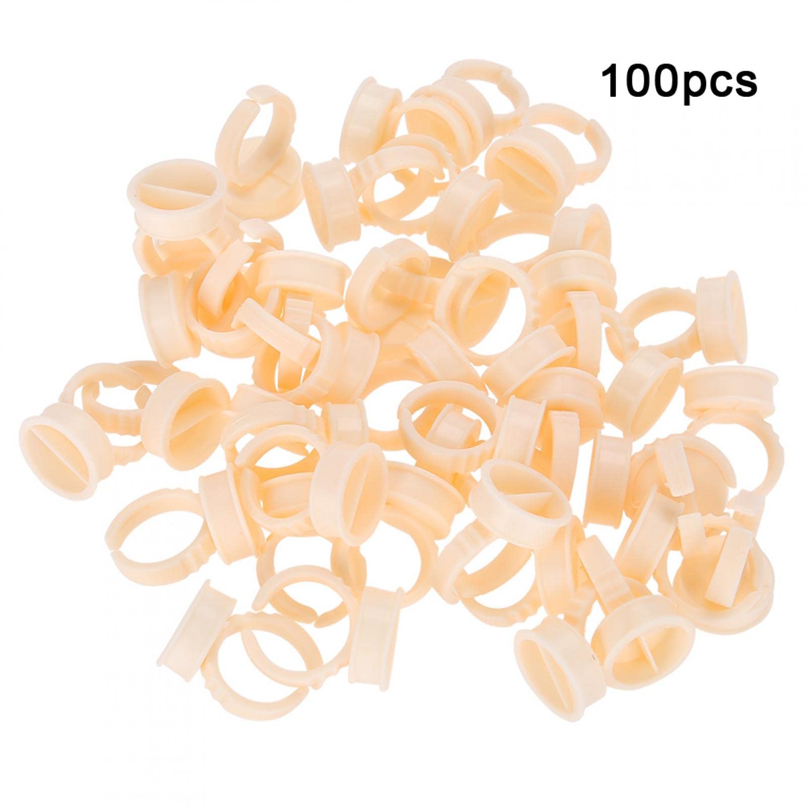 Kuuleyn Anello Pigmento 100 Pezzi Large con Divisore Silicone