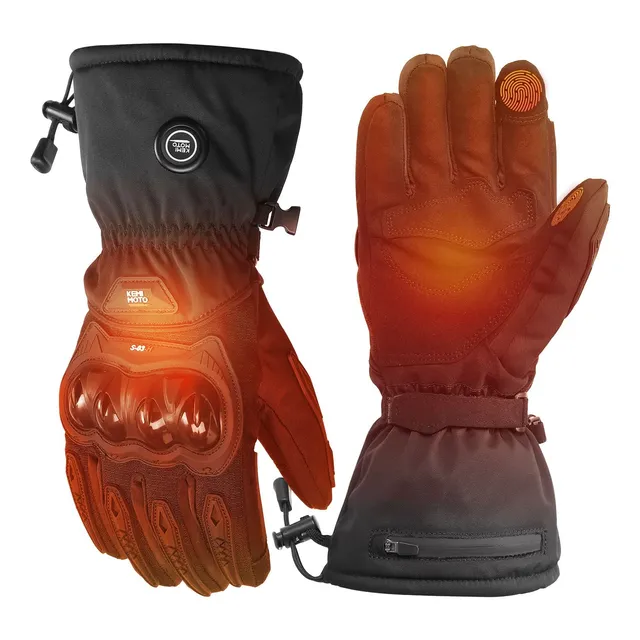 KEMIMOTO guanti moto riscaldati invernali taglia M touchscreen