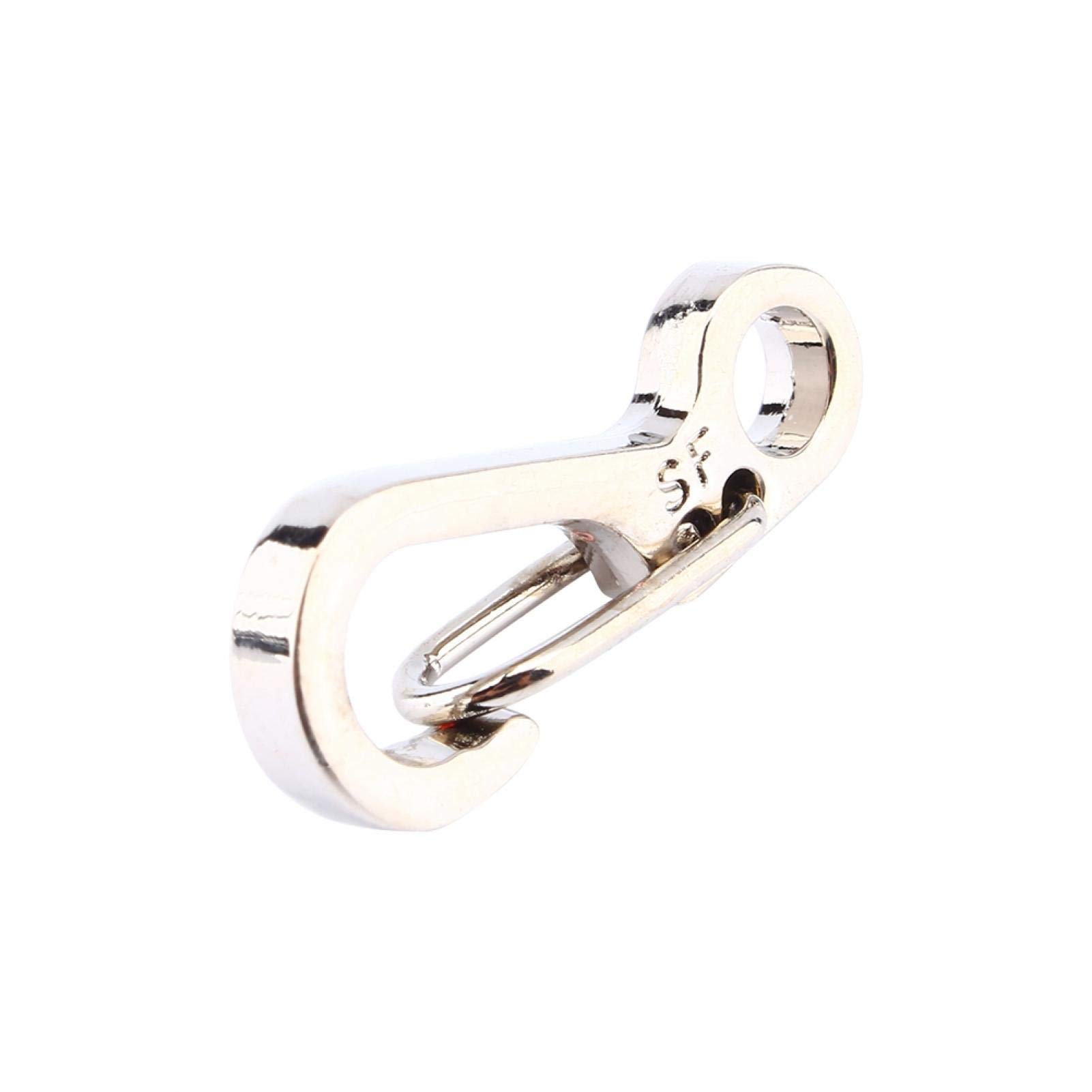Kuuleyn mini moschettone portachiavi nero 30 mm lega