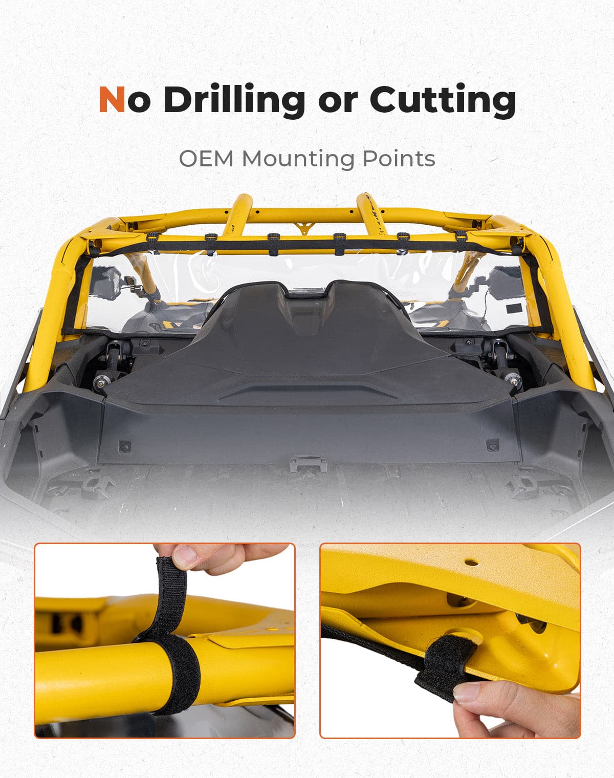 Kemimoto Maverick R lunotto posteriore morbido PVC