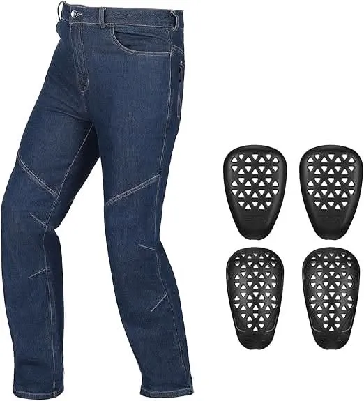 Kemimoto Stretch jeans moto elasticizzati con protezioni S-2XL