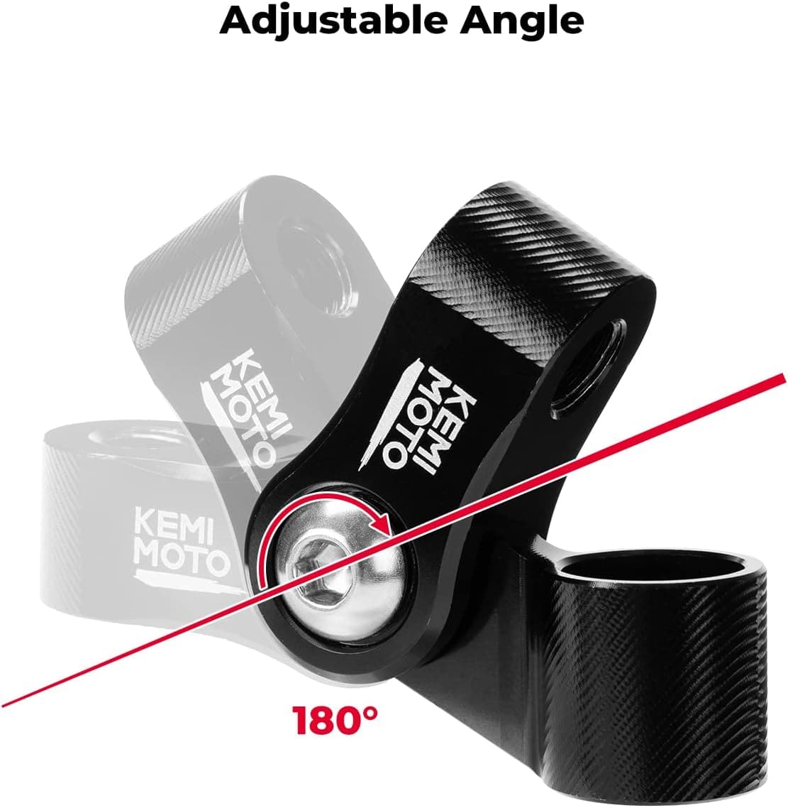 KEMIMOTO supporto specchietto retrovisore moto universale 10mm