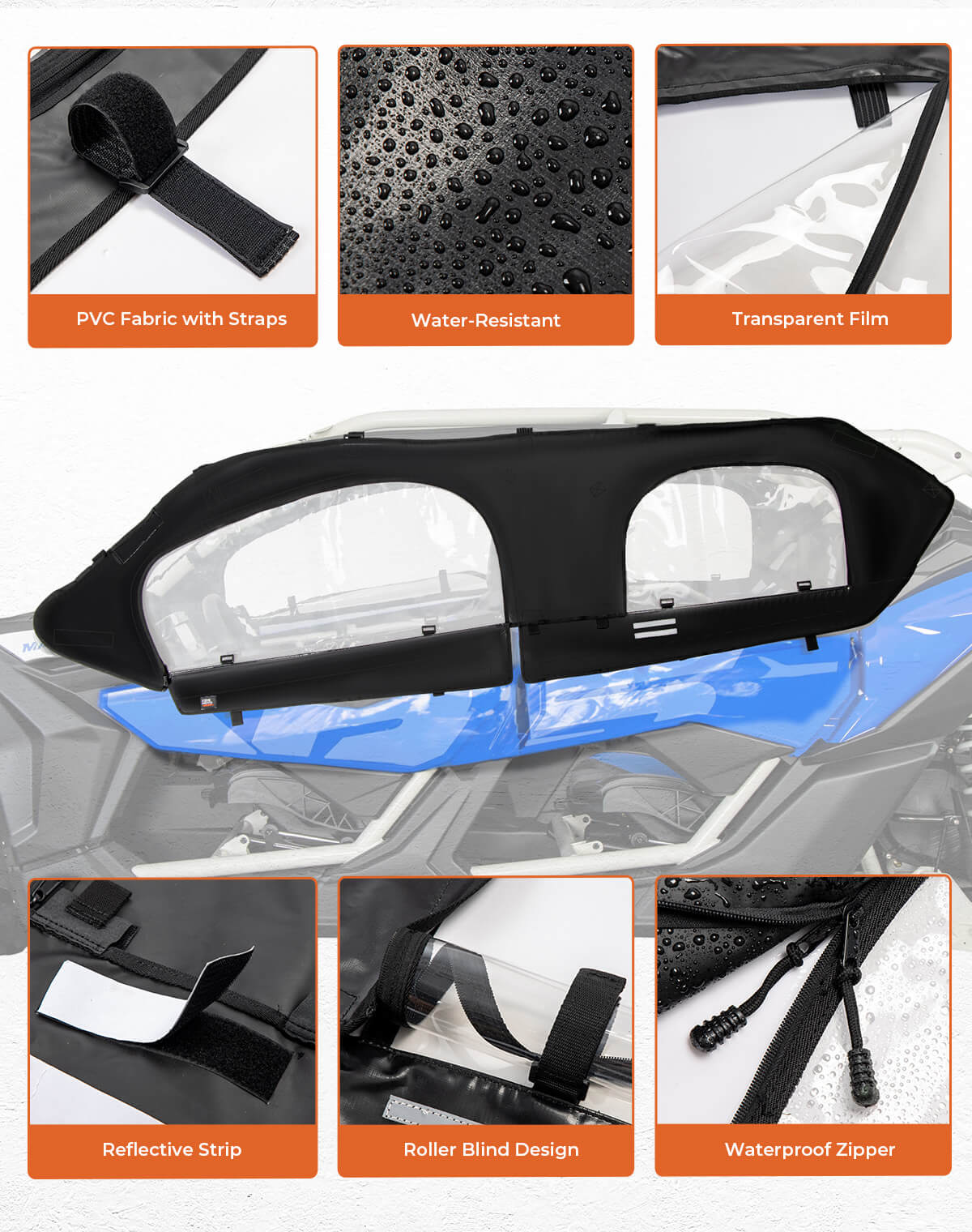 KEMIMOTO Maverick X3 MAX porte superiori morbide impermeabili