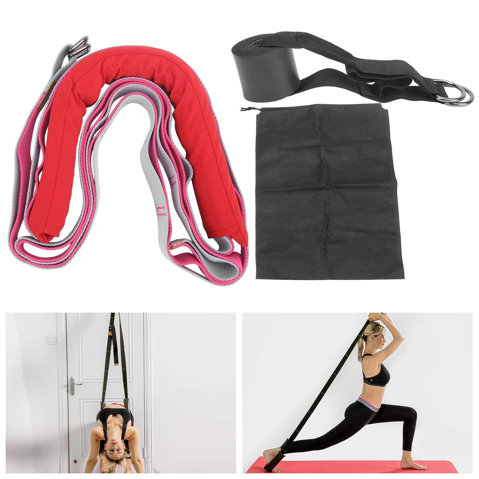 Kuuleyn Cintura Yoga Fitness Cotone Rosa Stretching