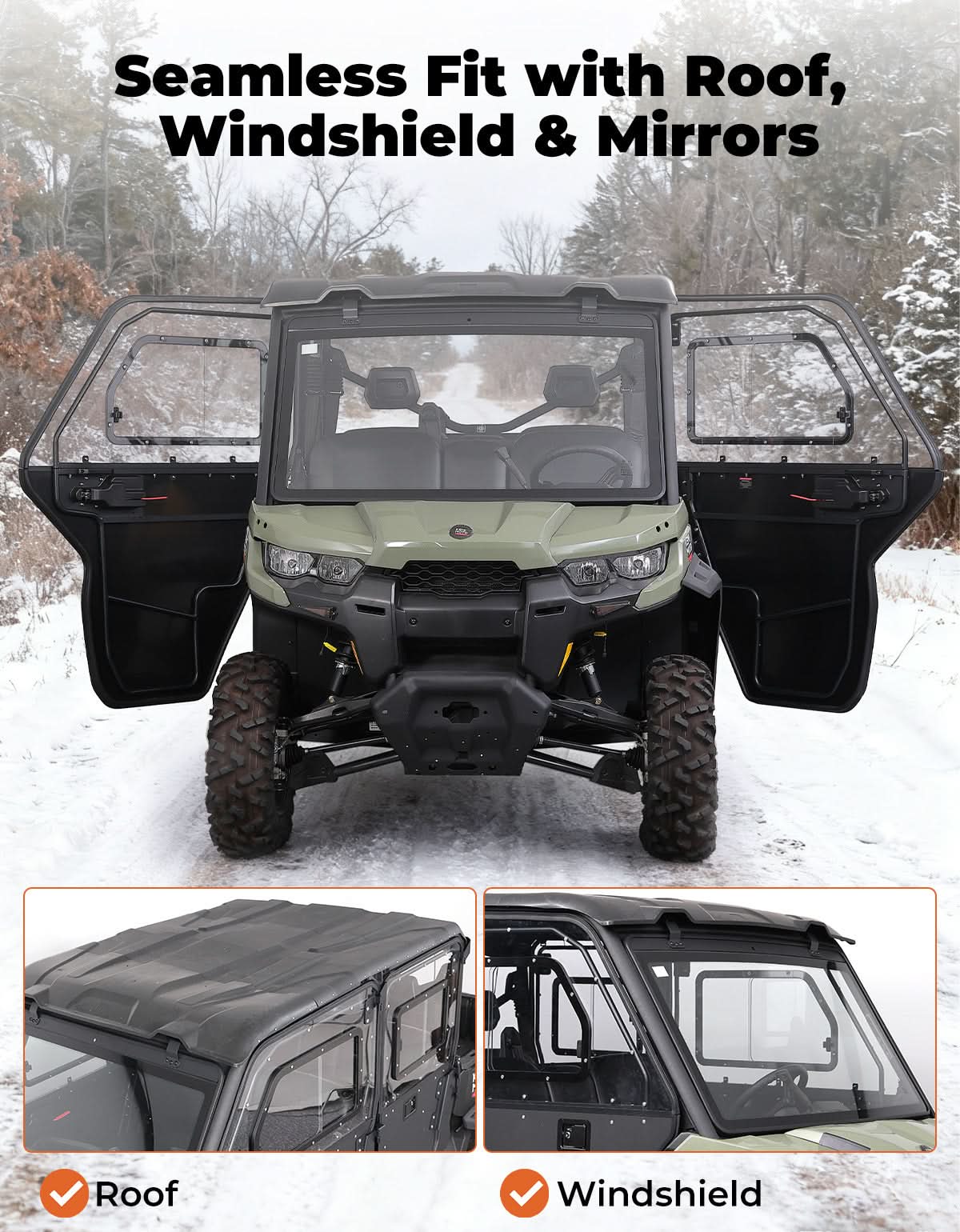 Kemimoto porte 2-in-1 Can-Am Defender MAX HD