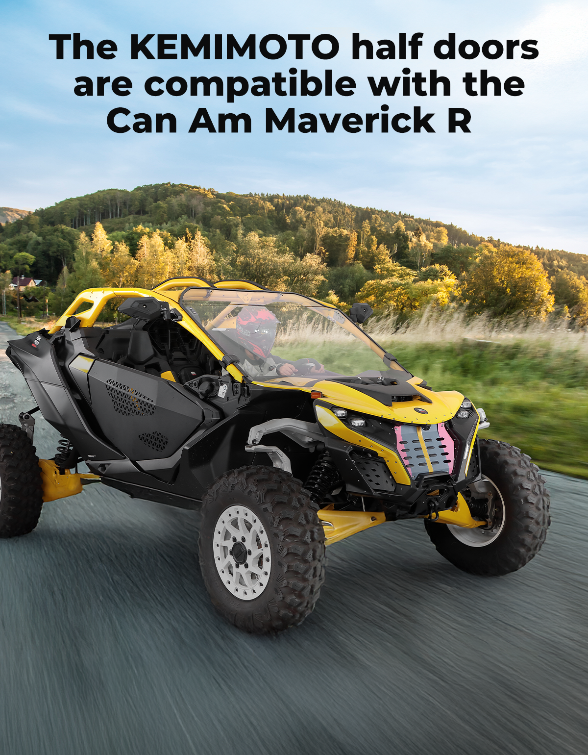 KEMIMOTO mezze portiere alluminio Can-Am Maverick R 2024-2025
