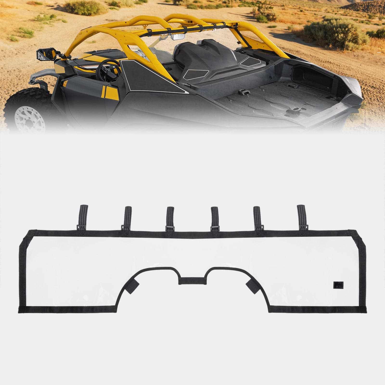 Kemimoto Maverick R lunotto posteriore morbido PVC