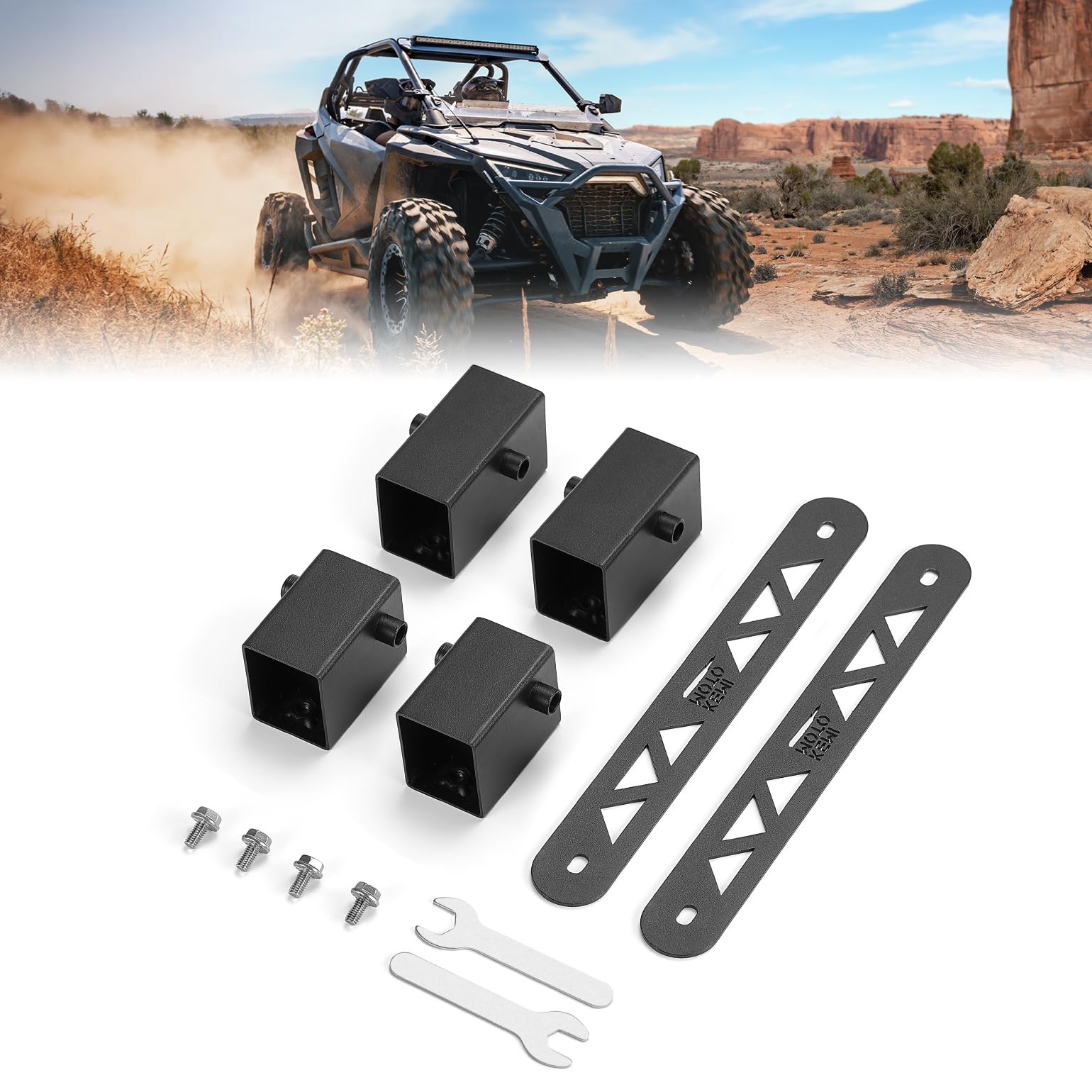 KEMIMOTO Rialzi Sedile 5cm per Polaris RZR PRO XP Metallo