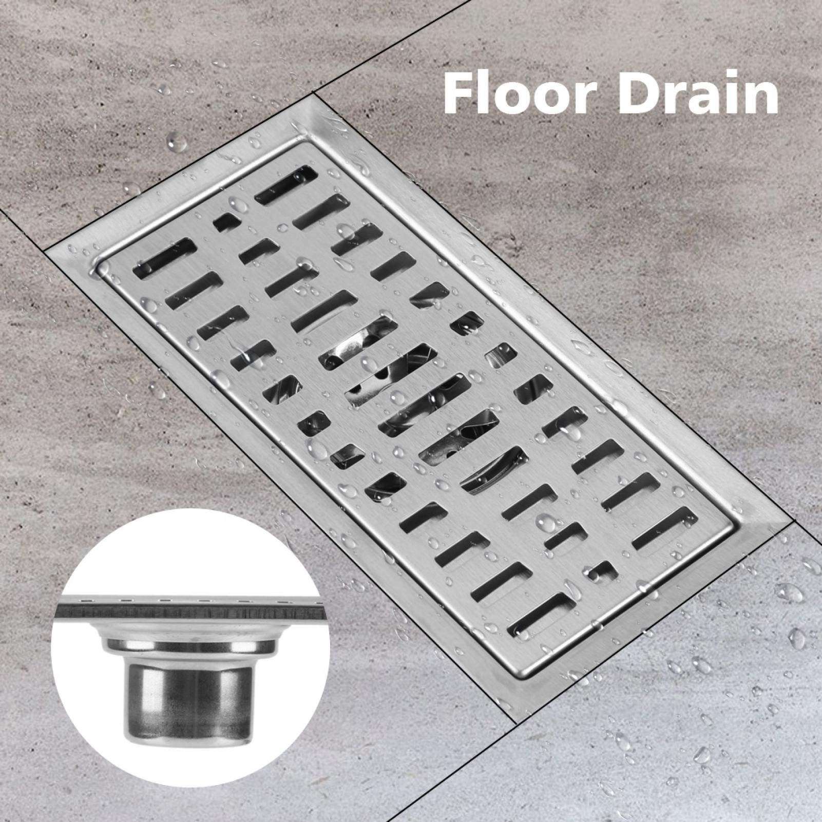 Kuuleyn scarico doccia rettangolare 20x10 inox antiodore