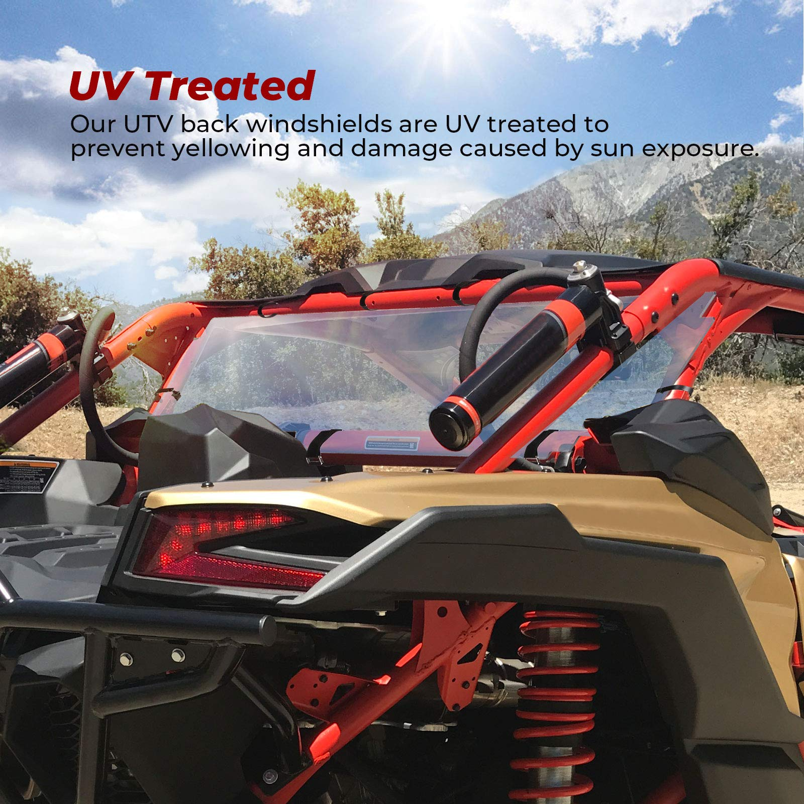 Kemimoto Maverick X3 parabrezza posteriore rigido