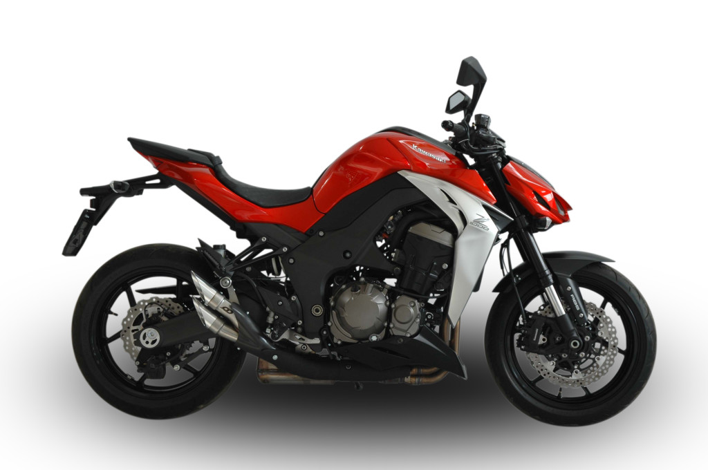 QD Exhaust Power-Gun Silenziatore Scarico Z1000 Silver/Dark