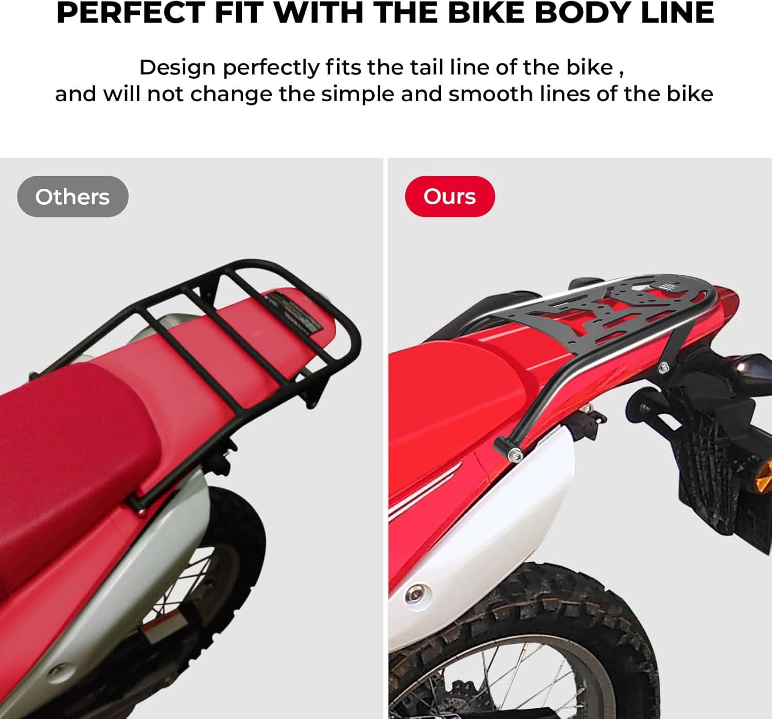 KEMIMOTO CRF450L portapacchi posteriore moto benzina