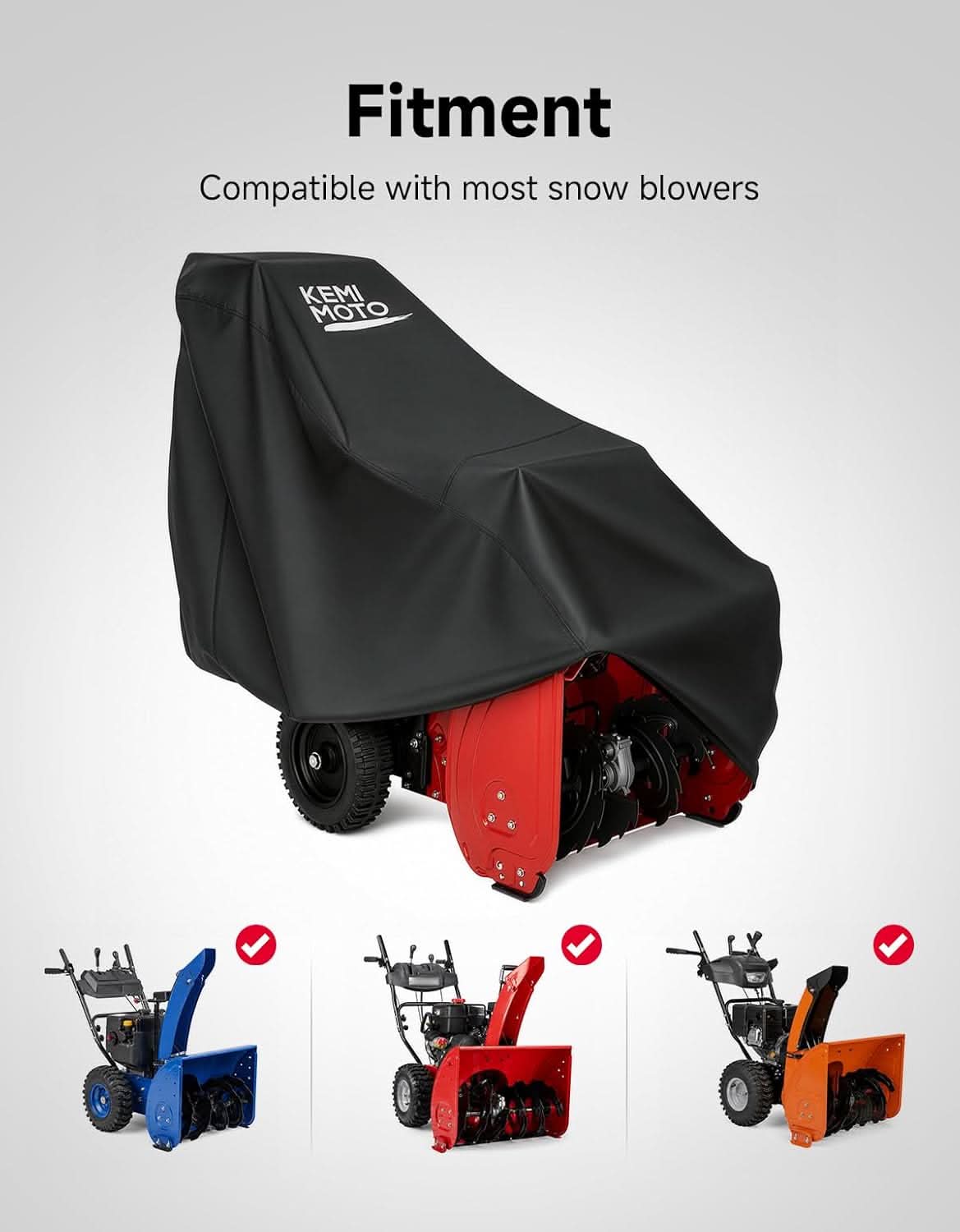 Kemimoto telo spazzaneve 210D Oxford universale