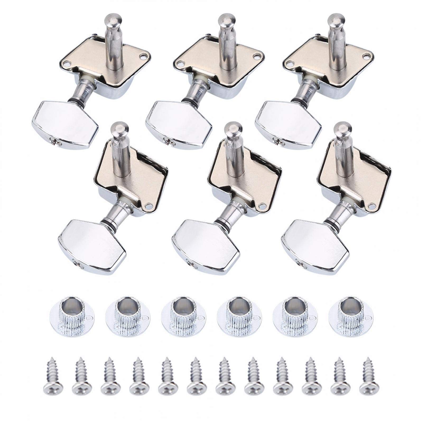 Kuuleyn meccaniche chitarra 3R 3L semichiuse argento