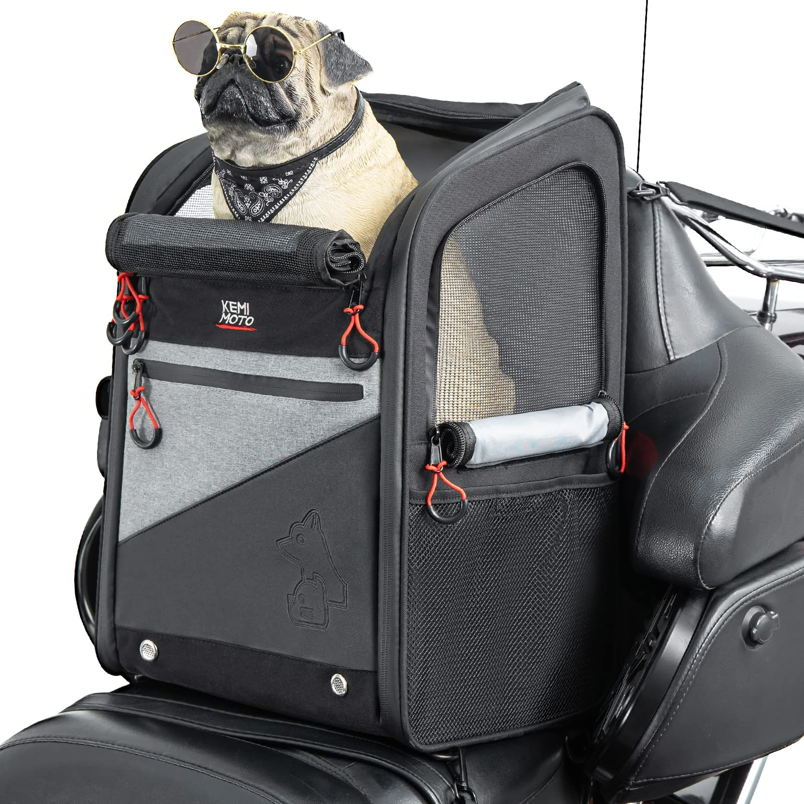 KEMIMOTO F1801-03401BK borsa cane moto 40L nera traspirante