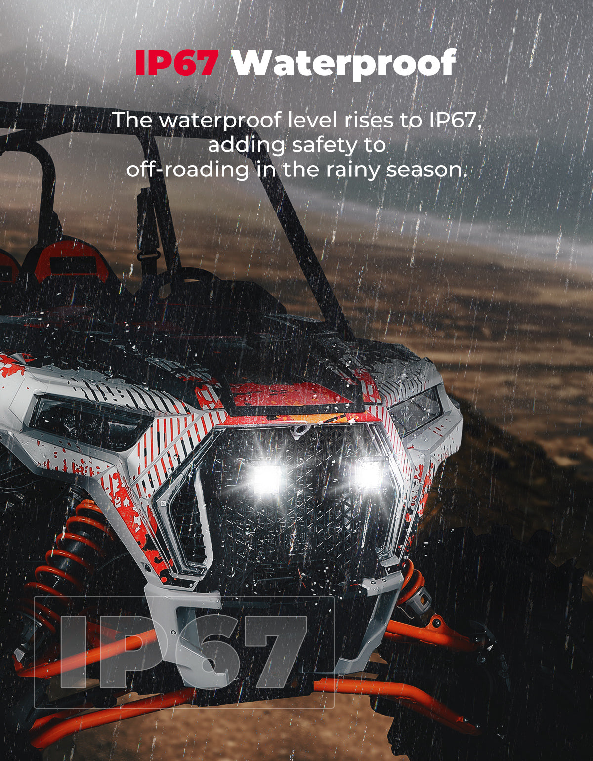 KEMIMOTO Griglia Anteriore RZR XP 1000 LED Nera
