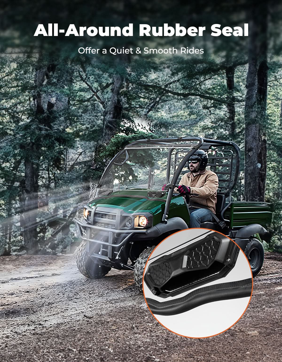 KEMIMOTO Mule SX parabrezza anteriore ventilato policarbonato