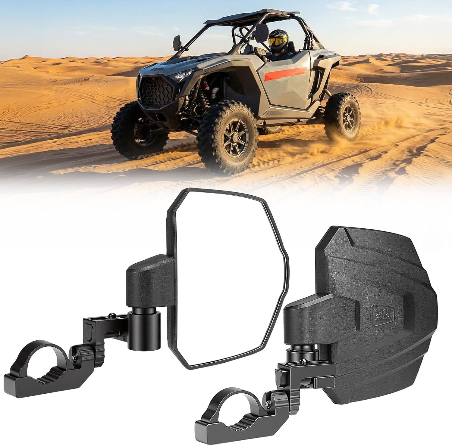KEMIMOTO specchietti laterali UTV roll-bar 1.65-2" grandi