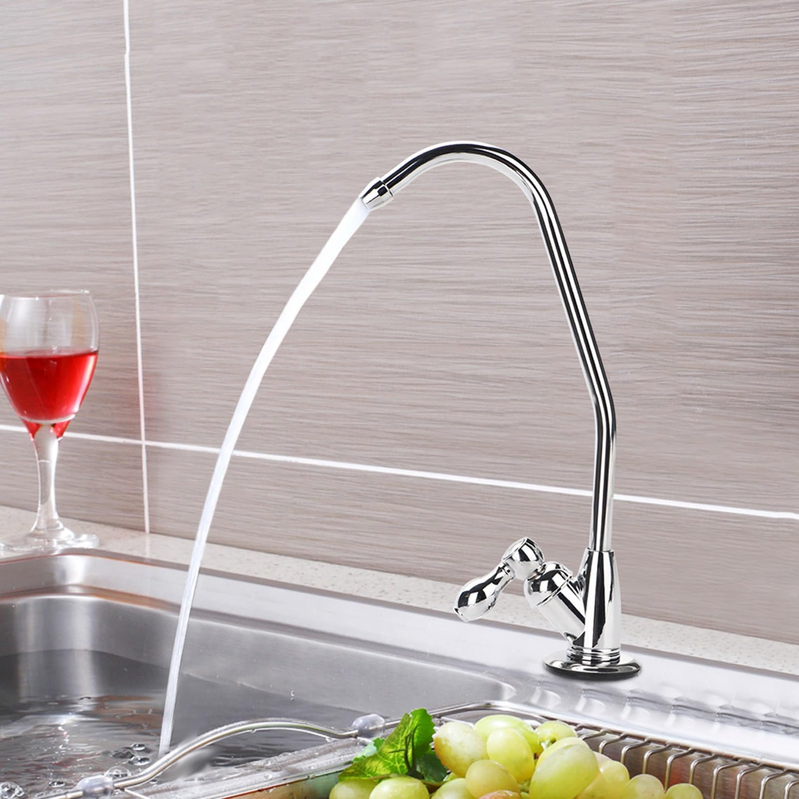 Kuuleyn Rubinetto Collo Oca 1/4 Filtro Acqua 360°