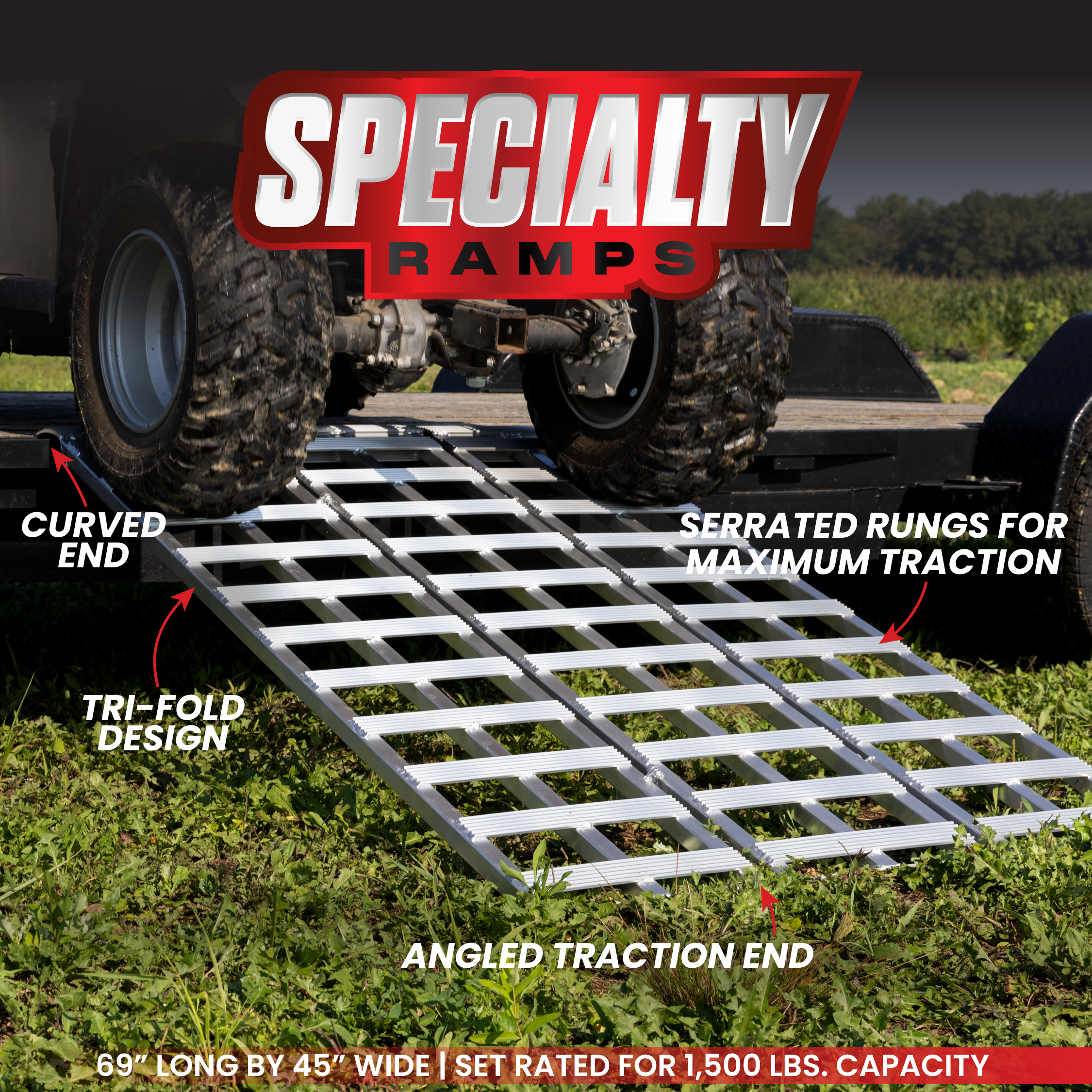 GEN-Y Hitch GH-104588 rampe carico alluminio 1753 mm