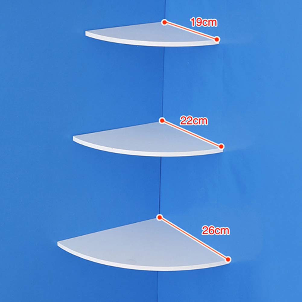 Kuuleyn mensole angolari bianche 3 pezzi PVC