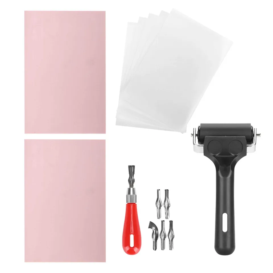 Hapivida kit timbri gomma completo con rullo 6 cm