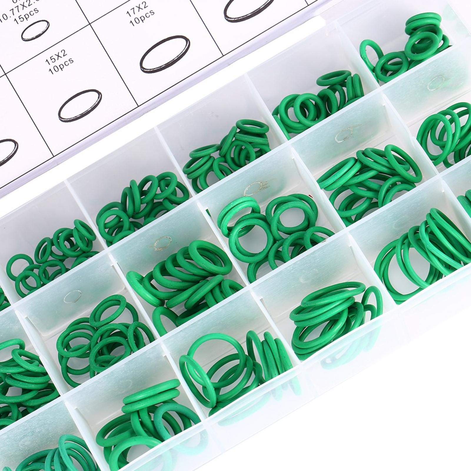 Kuuleyn set o-ring gomma HNBR aria condizionata verde 270 pezzi