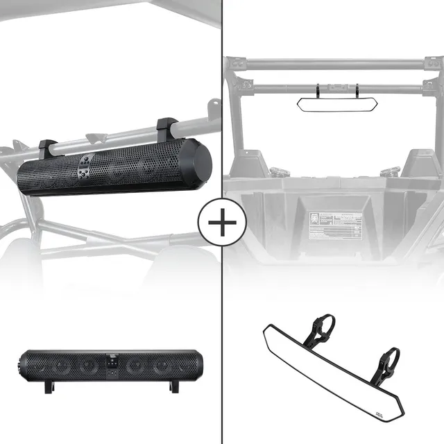 Kemimoto UTV soundbar bluetooth 500W con specchietto