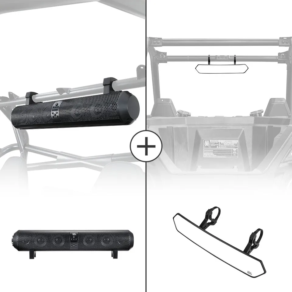 Kemimoto UTV soundbar bluetooth 500W con specchietto