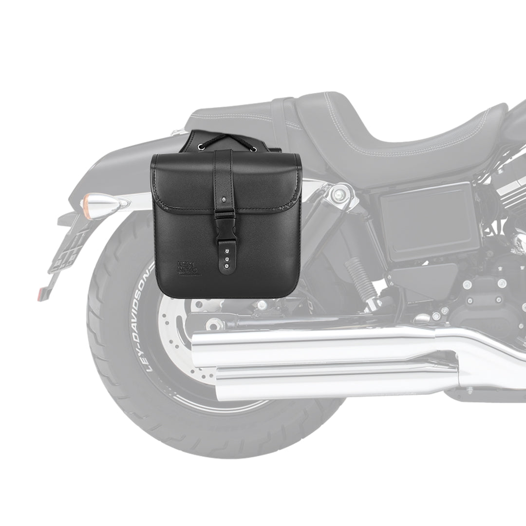 KEMIMOTO FHDTB072BK borse laterali moto in pelle PU nere