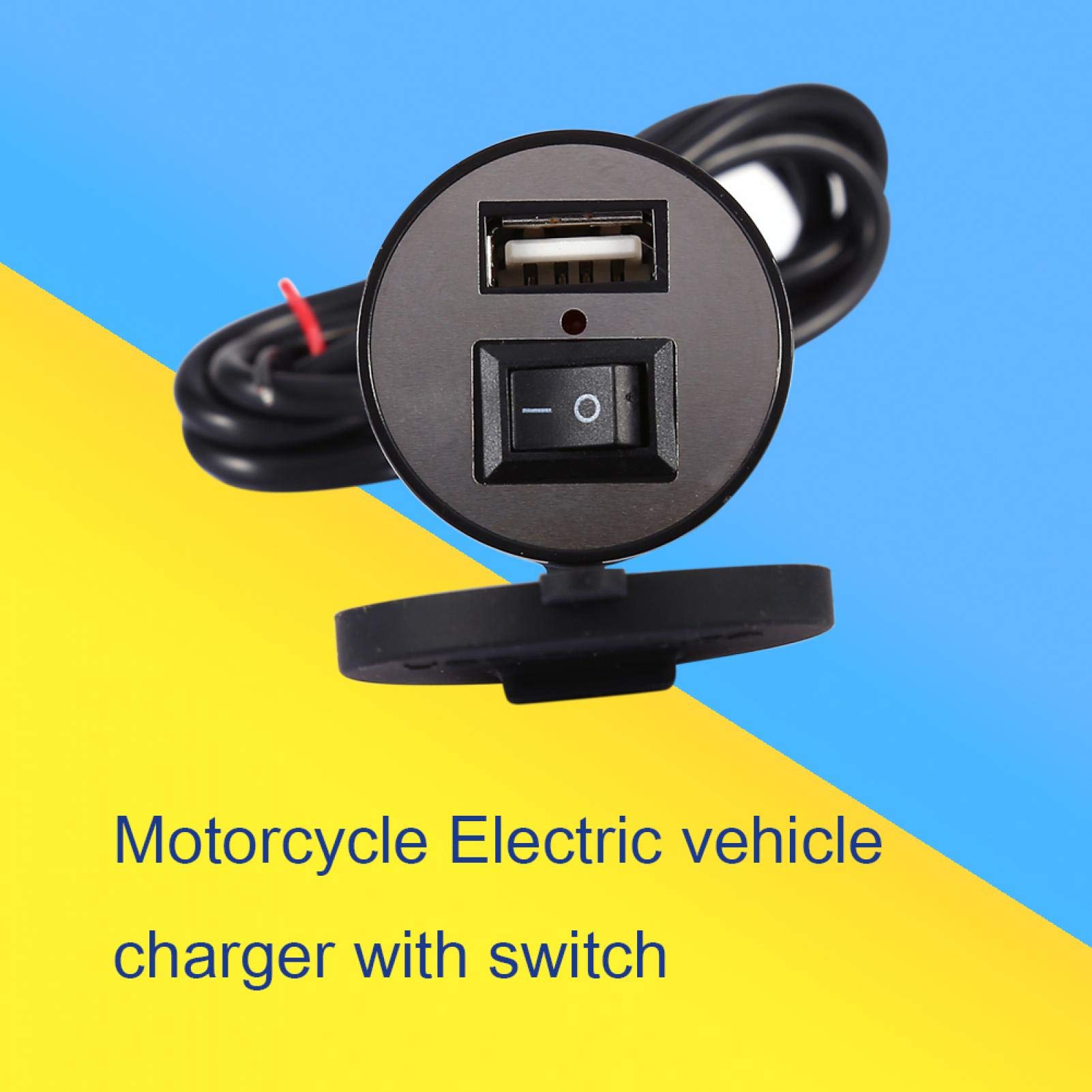 Kuuleyn Caricabatterie USB Moto Impermeabile 12-24V
