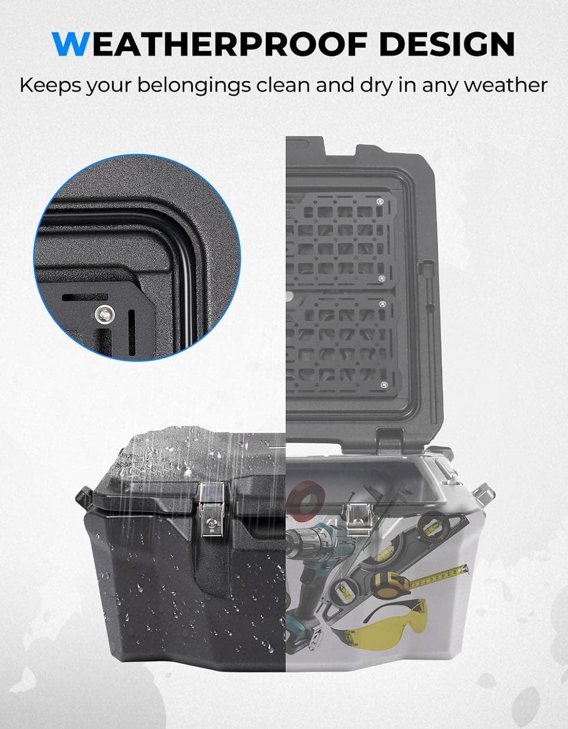 KEMIMOTO RZR XP 1000 baule posteriore 100L impermeabile