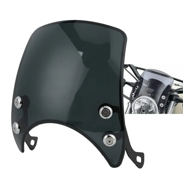 Hapivida Cupolino Parabrezza Moto 5-7 Pollici Retrò