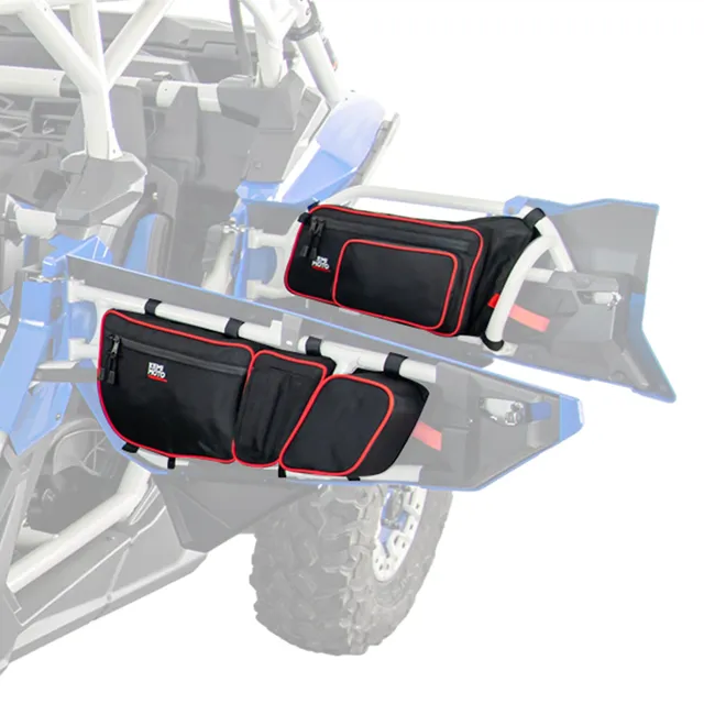KEMIMOTO Maverick X3 Max borse portiera rosse anteriori posteriori